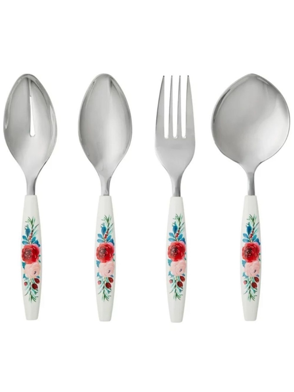 The Pioneer Woman Wishful Winter 4-Piece Holiday Serve Utensils Set: